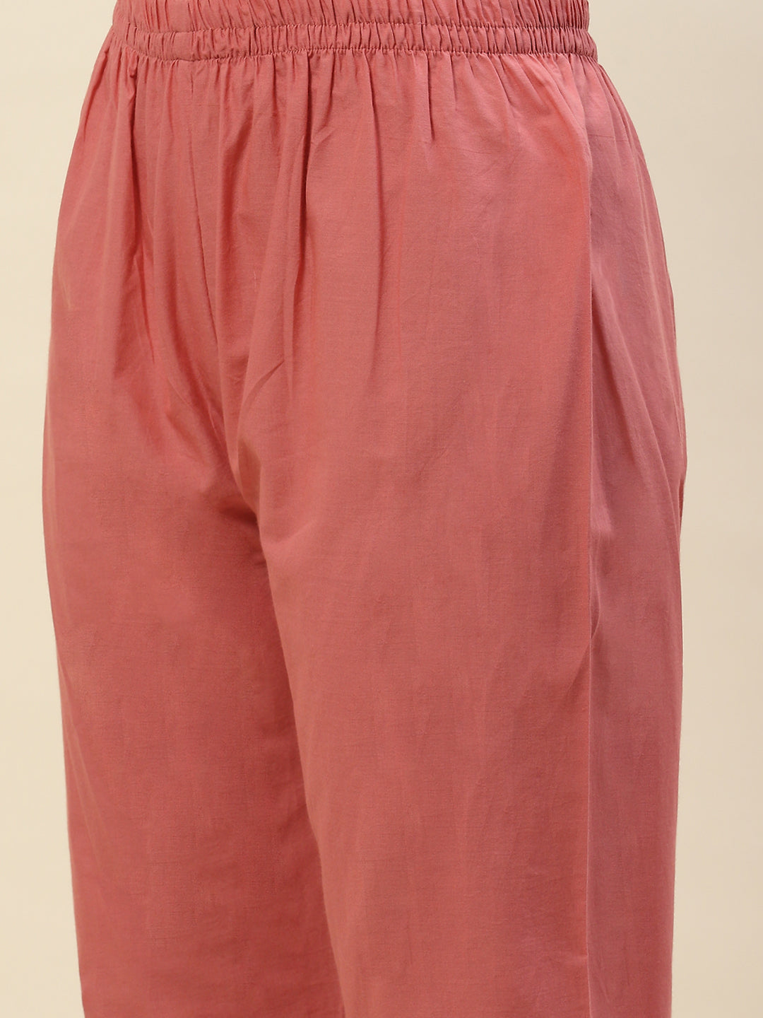 Printed Chanderi Kurta With Pants