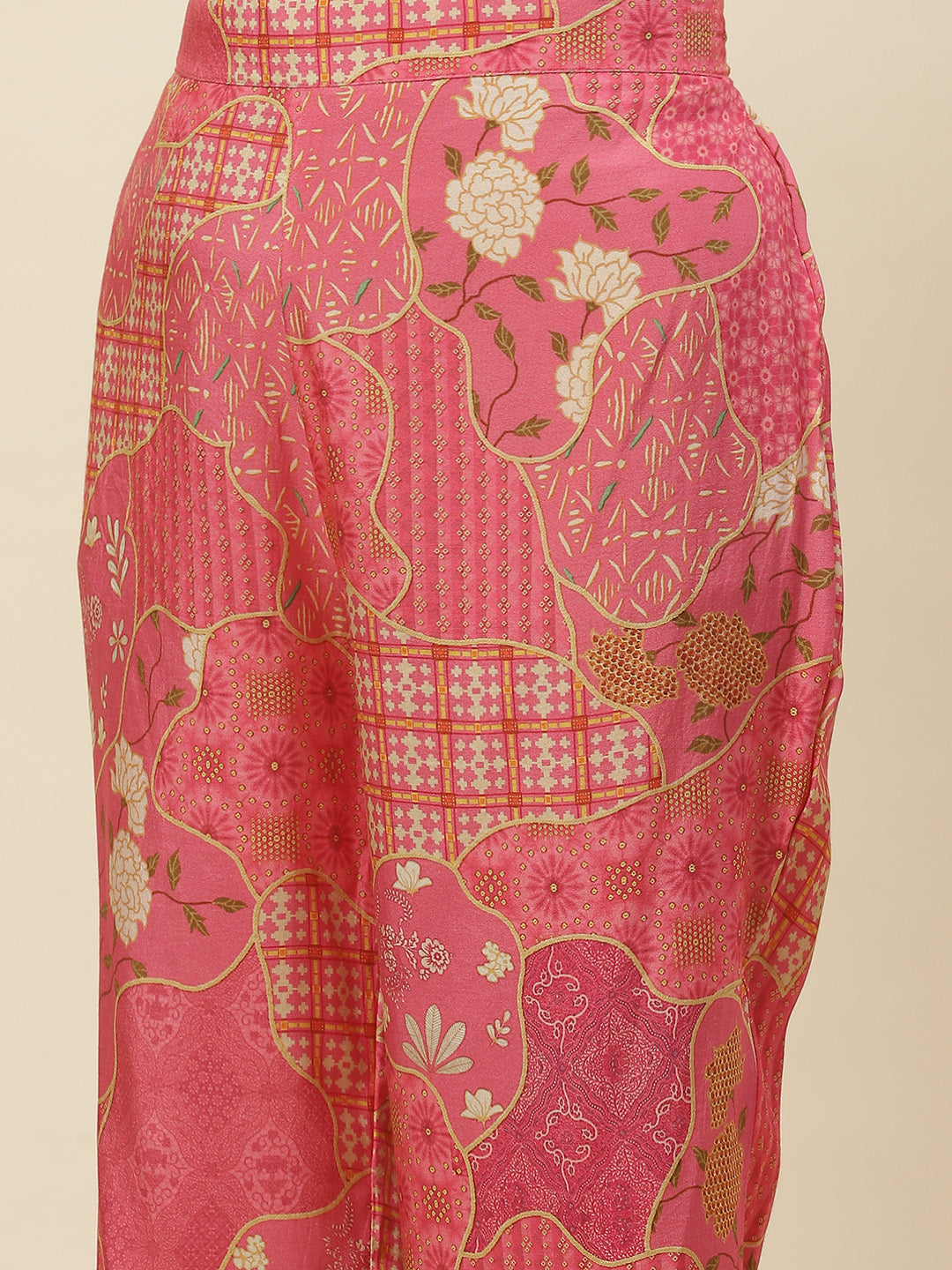 Printed Muslin Kurti With Pants