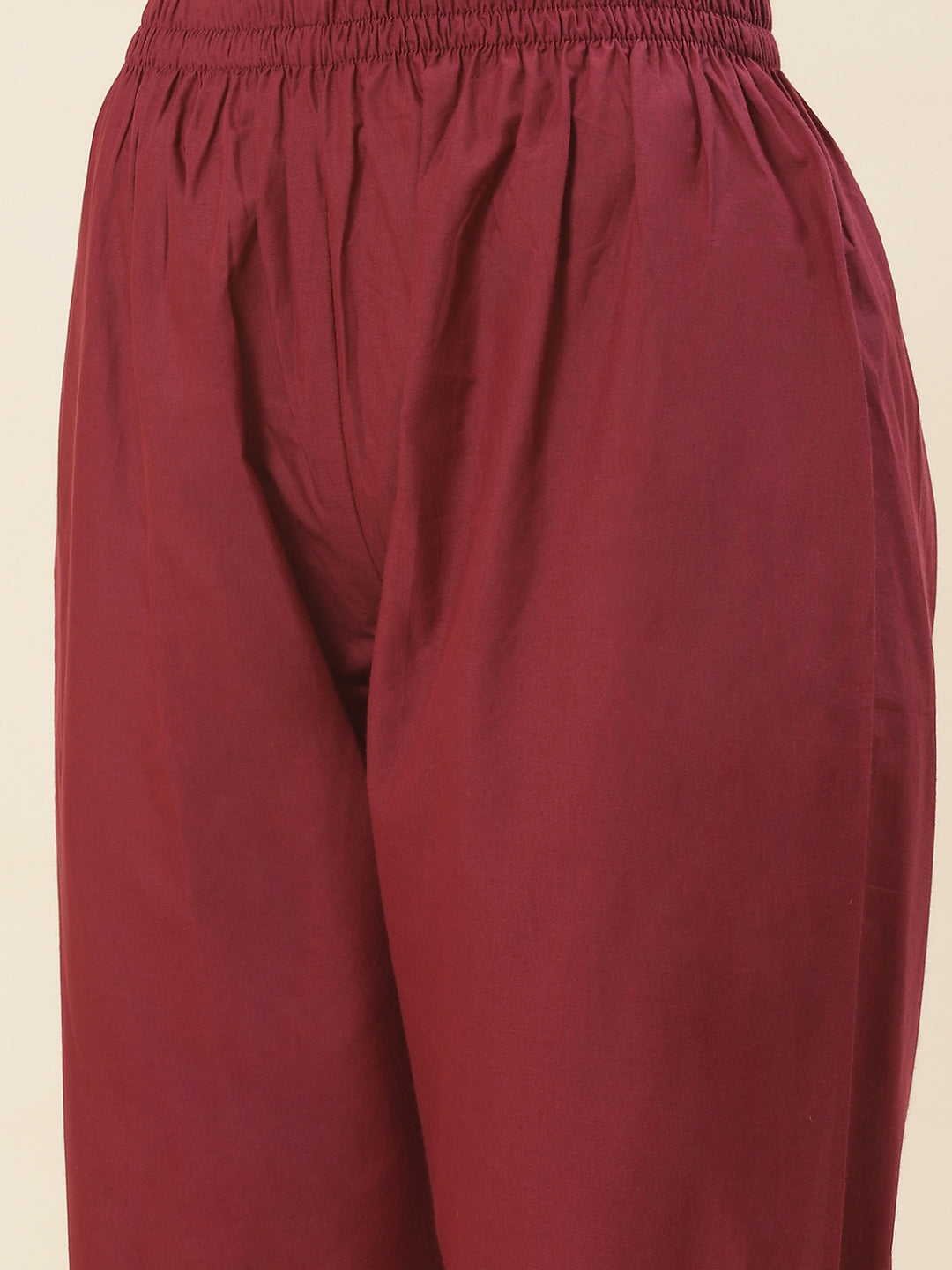 Printed Chanderi Kurta With Pants