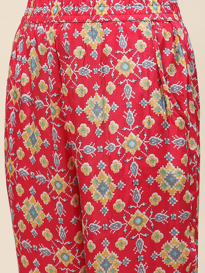 Printed Cotton Kurti With Pants