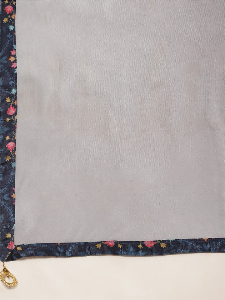 Floral Printed Crepe Choli With Lehenga &amp; Dupatta
