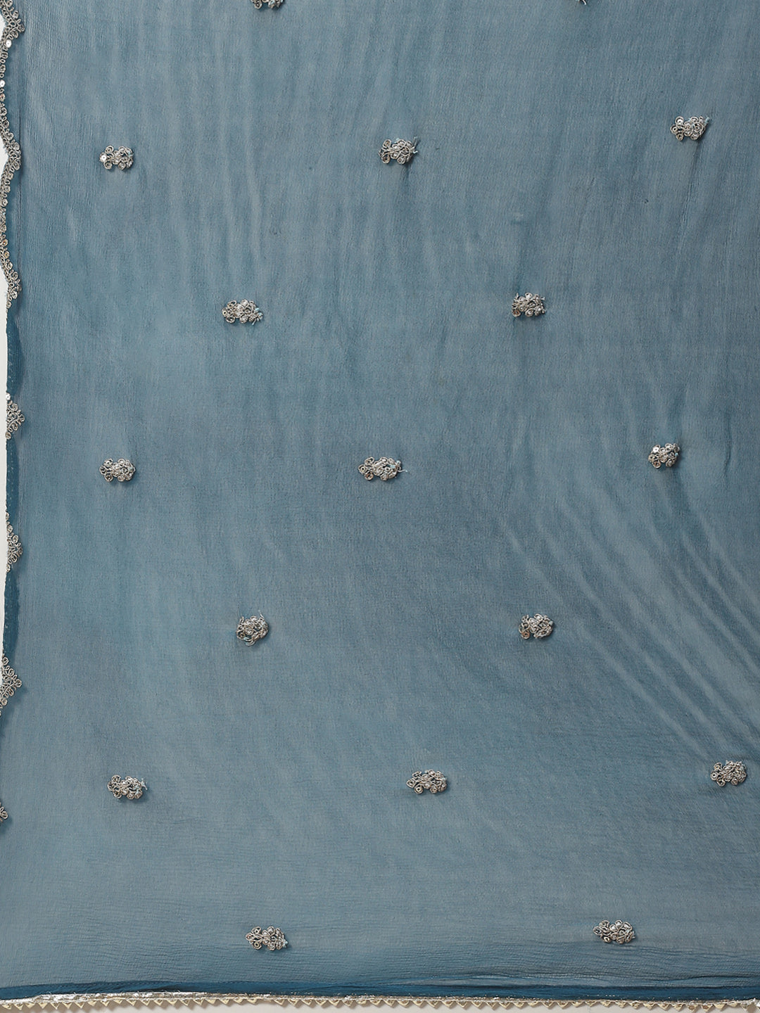 Floral Printed Cotton Kurta With Sharara &amp; Dupatta