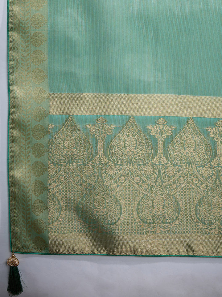 Woven Design Linen Blend Saree