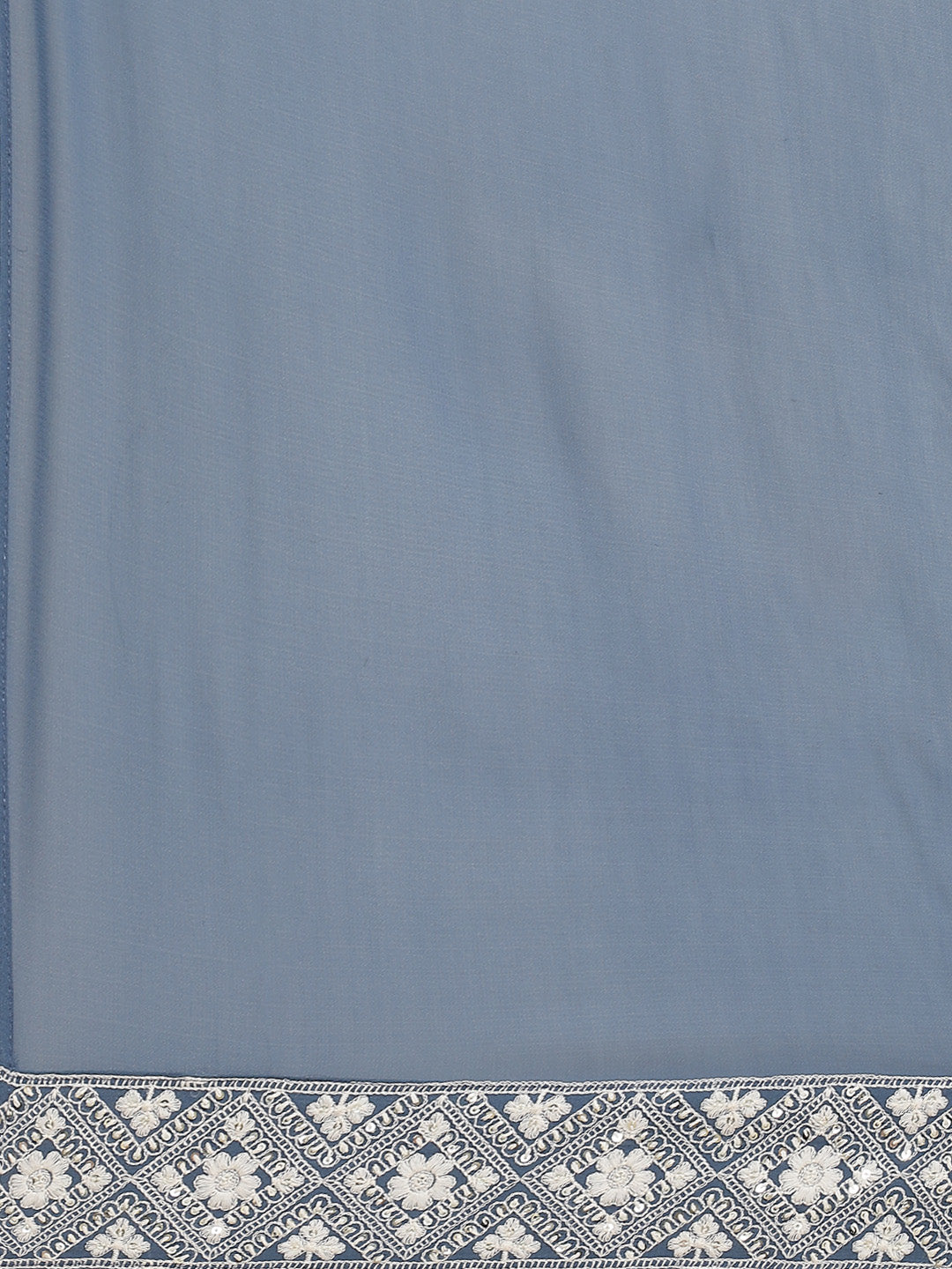 Embroidered Georgette Kurta With Palazzo &amp; Dupatta