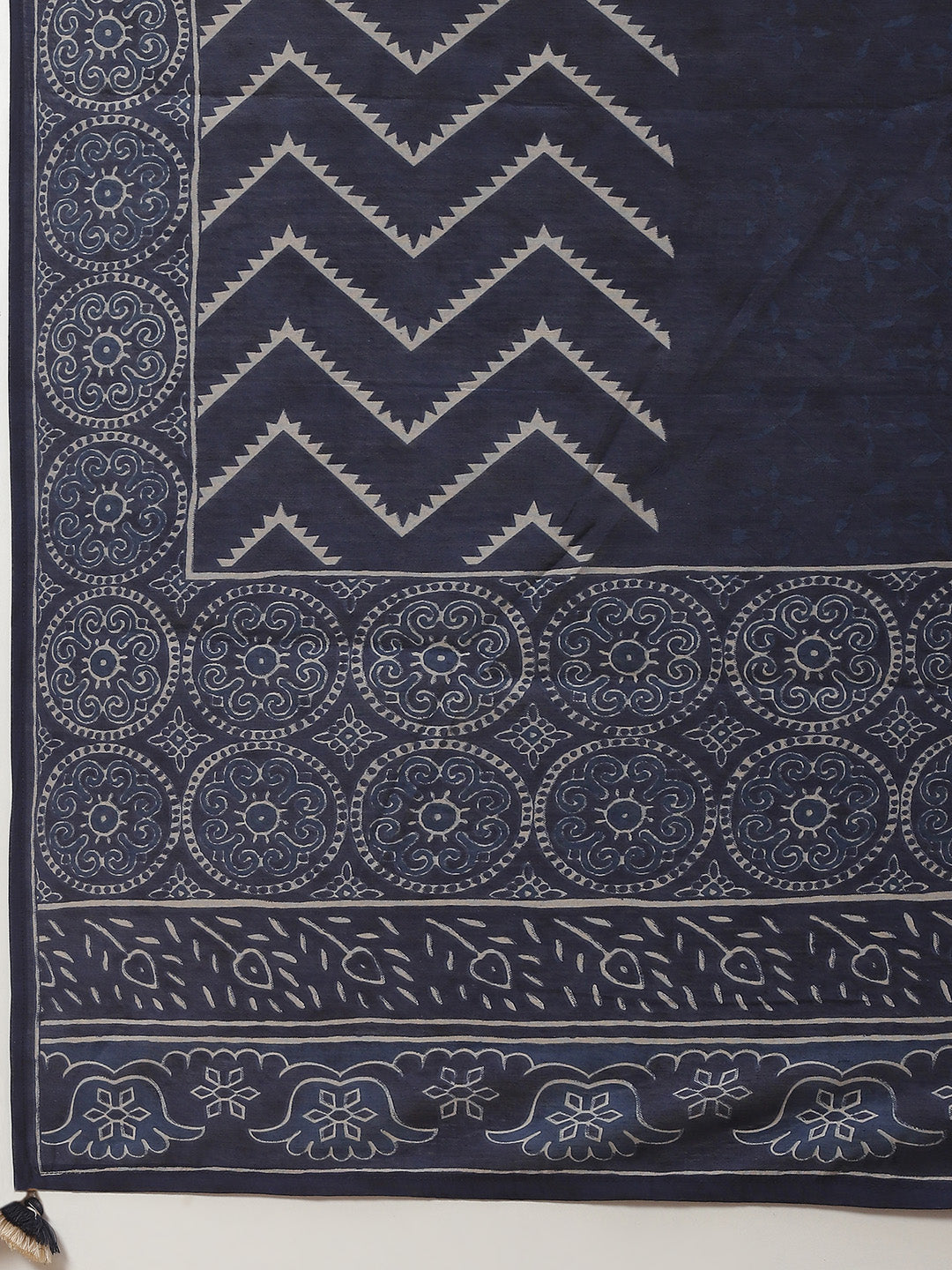 Printed Cotton Kurta With Pants & Dupatta