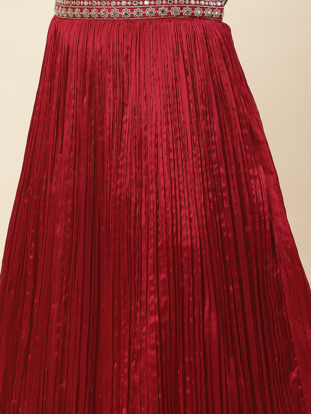 Sequence Embroidered Crepe Lehenga Choli