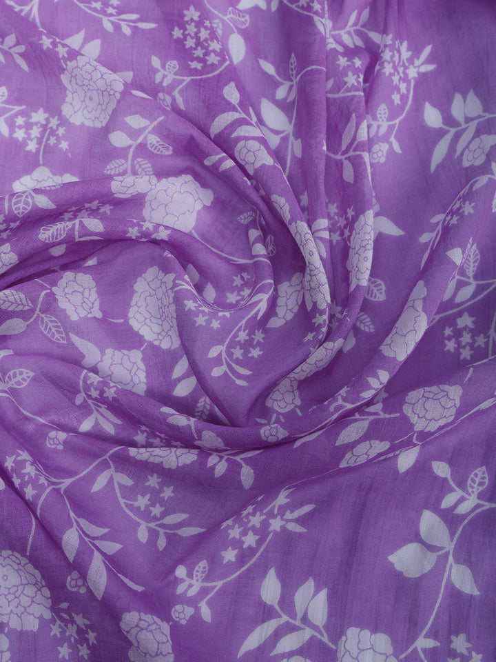 Printed Cotton Blend Kurta With Pant &amp; Dupatta