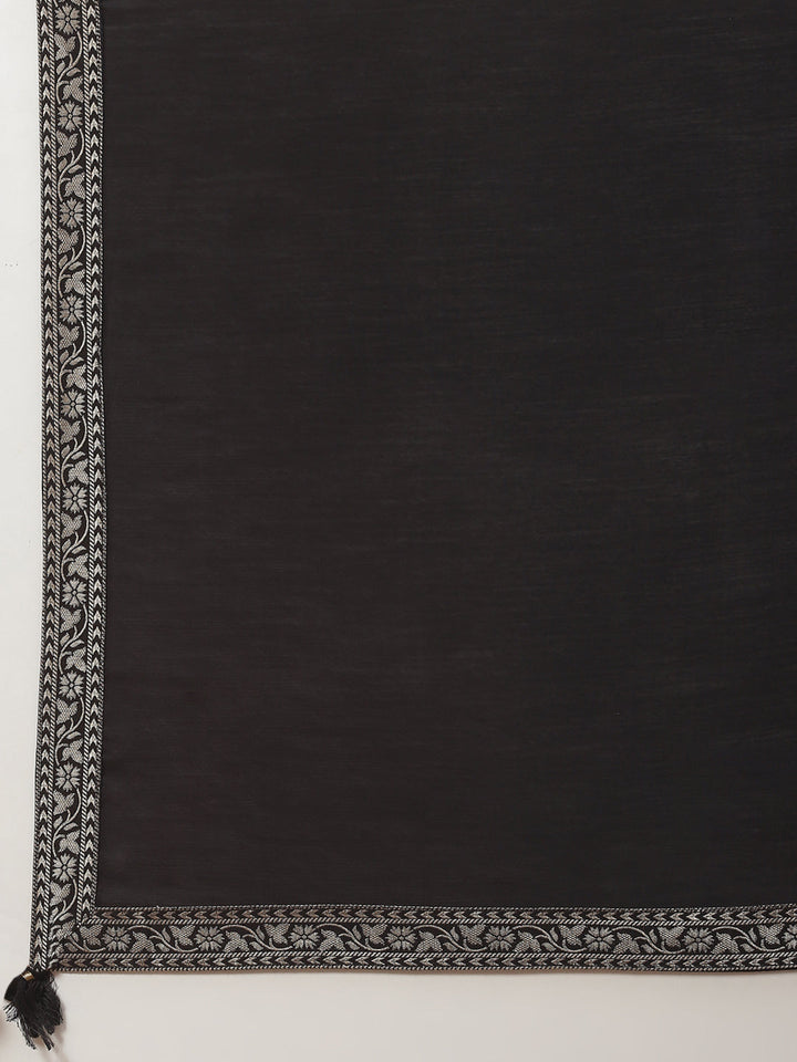 Zari Jaal Embroidered Chanderi Kurta With Pants &amp; Dupatta