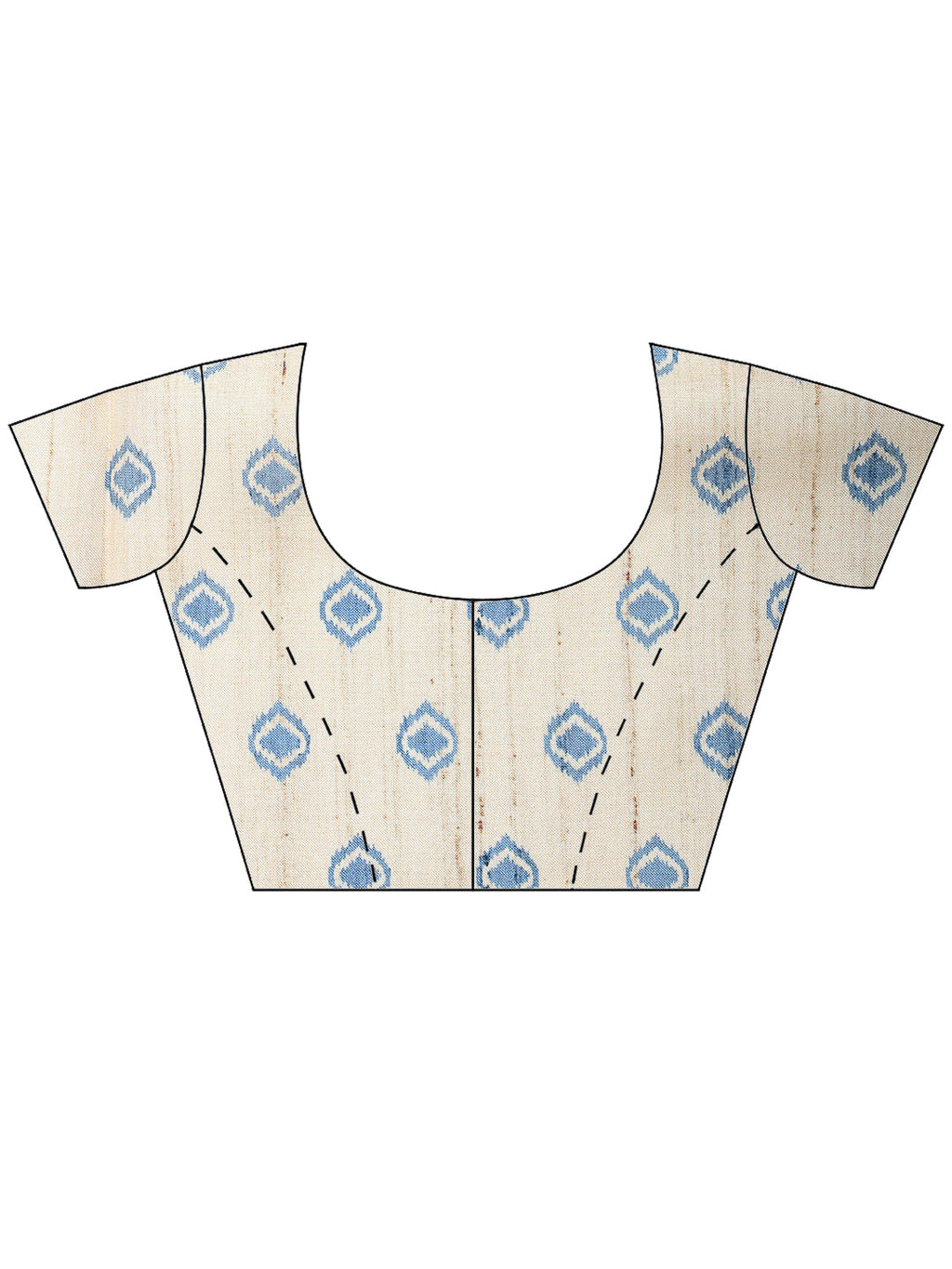 Blue Art Silk Printed Sarees