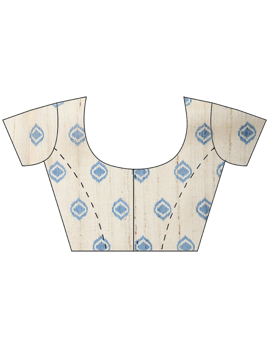 Blue Art Silk Printed Sarees