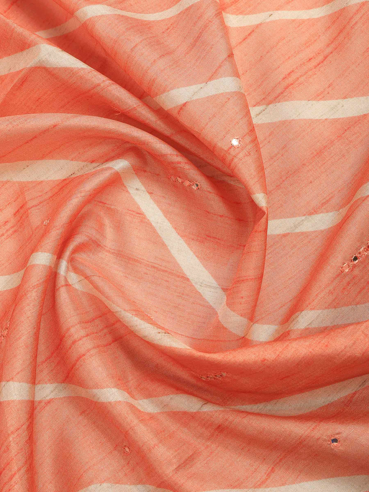 Peach Art Silk Printed Sarees