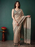 Green Art Silk Printed Sarees