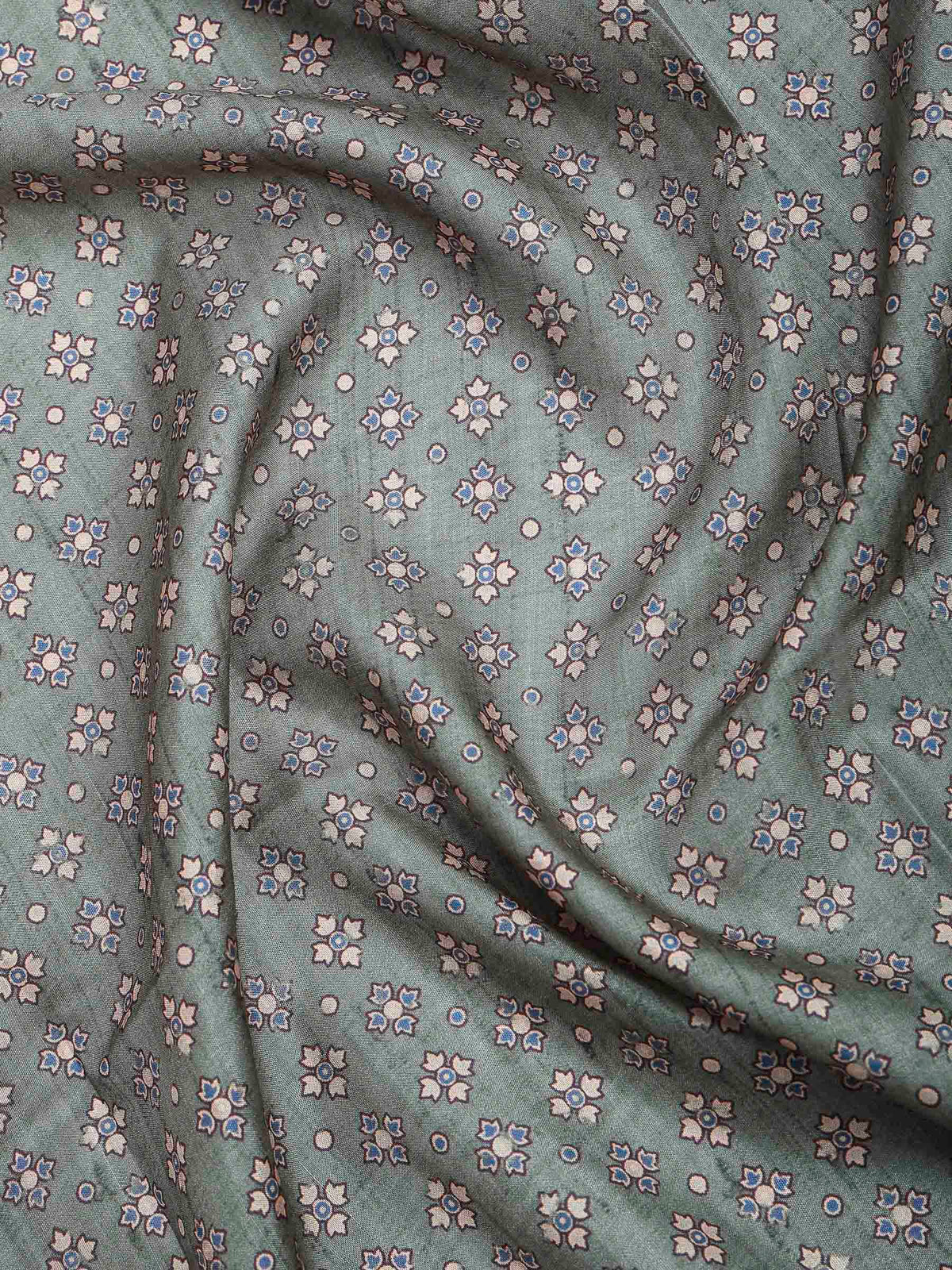 Green Art Silk Printed Sarees
