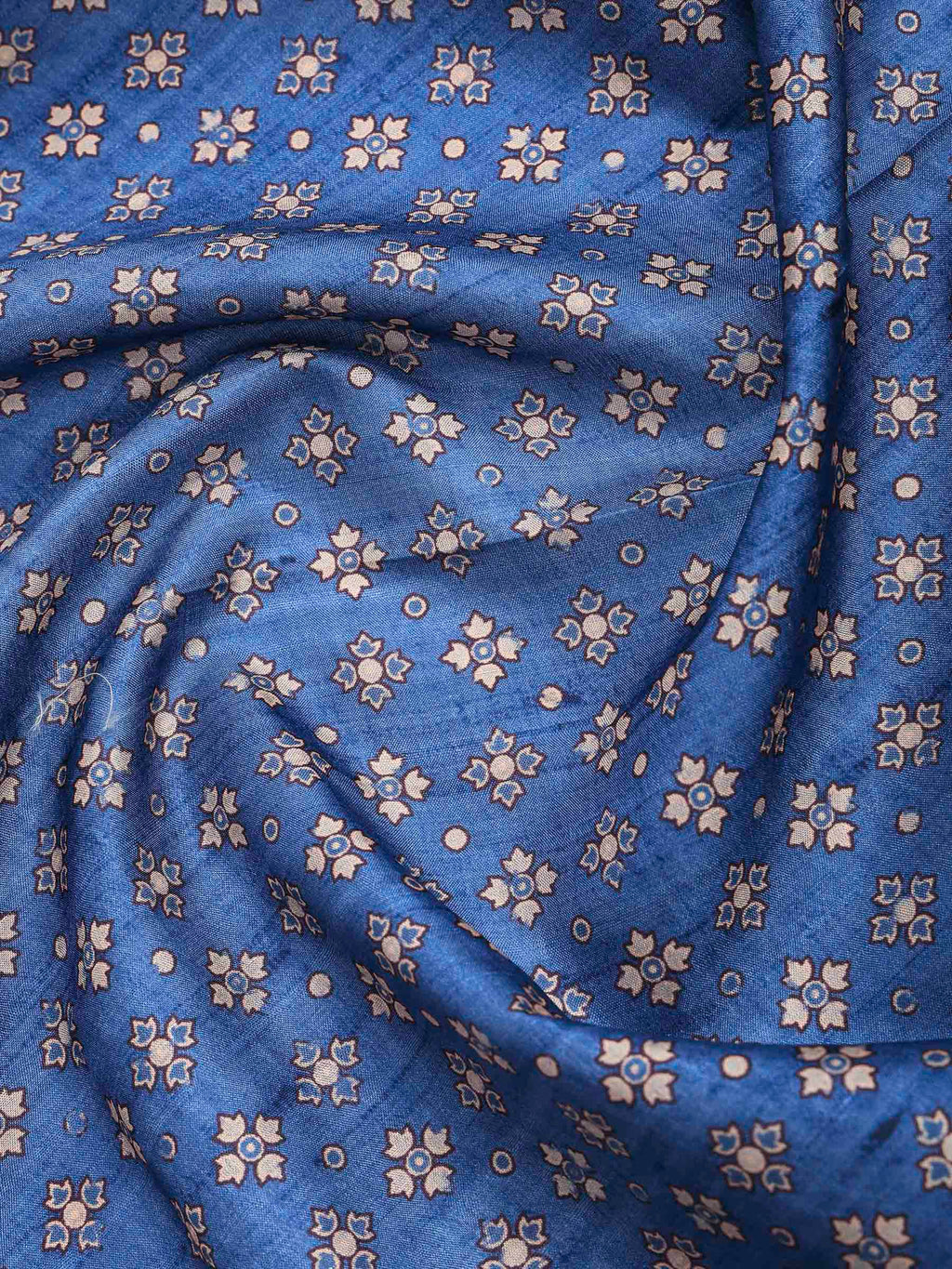 Navy Blue Art Silk Printed Sarees