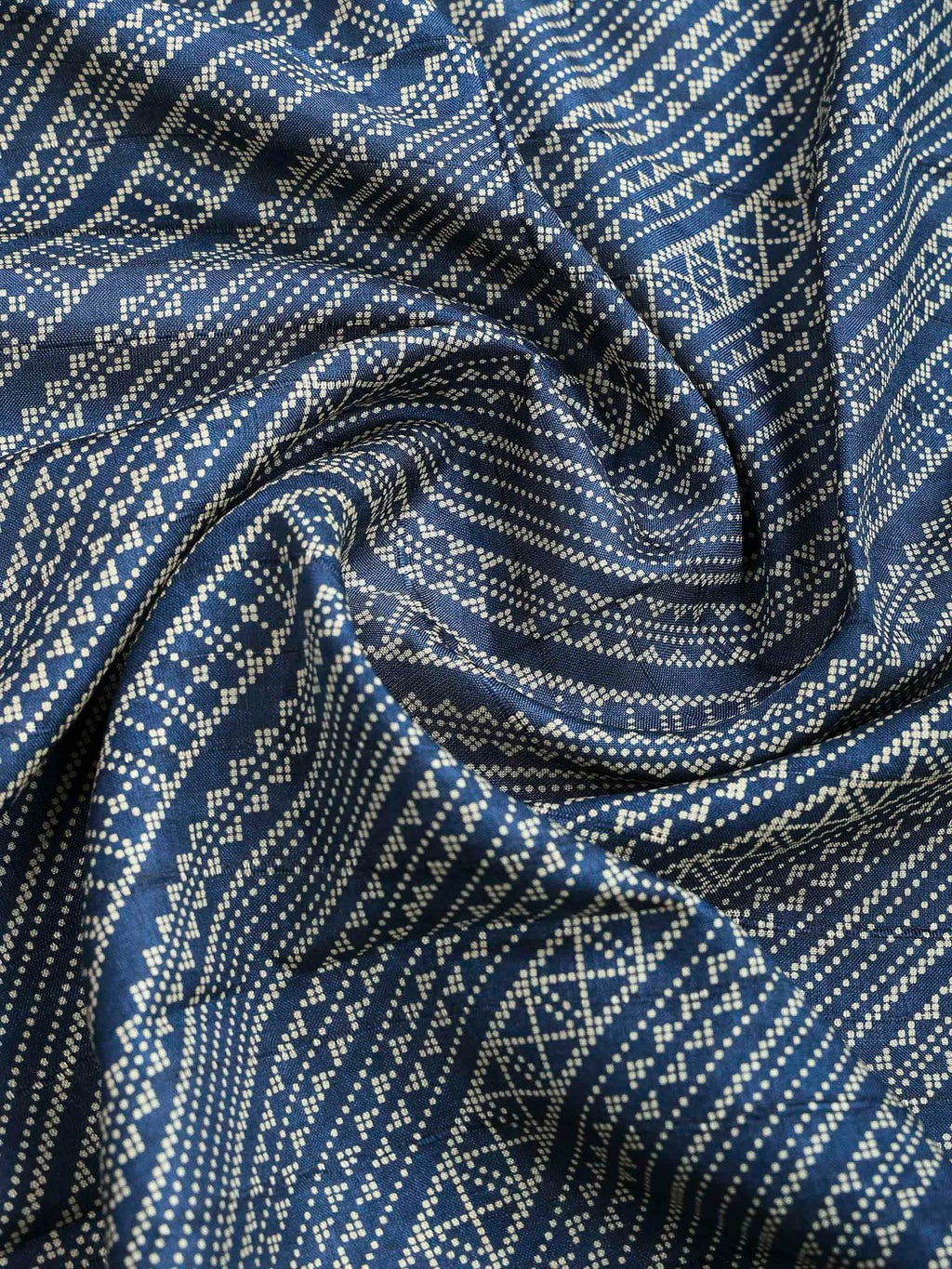 Teal Blue Art Silk Printed Saree