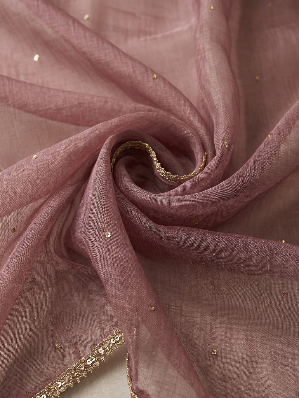 Lavender Embroidered Art Silk Kurta With Pant & Dupatta