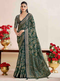 Red Art Silk Printed Saree