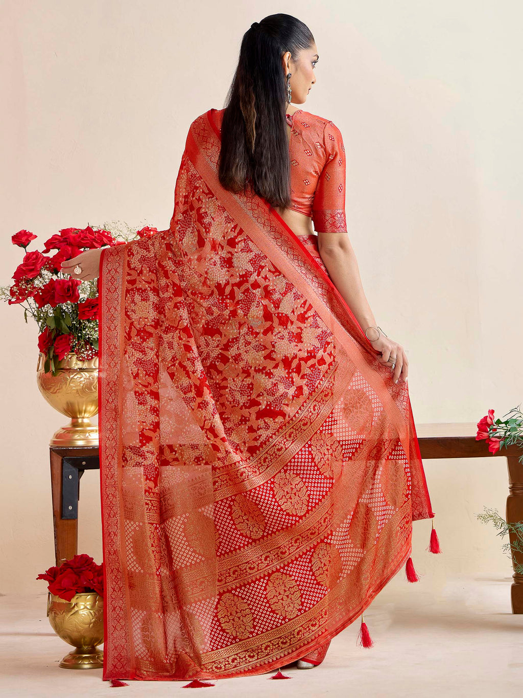 Firozee Art Silk Printed Saree