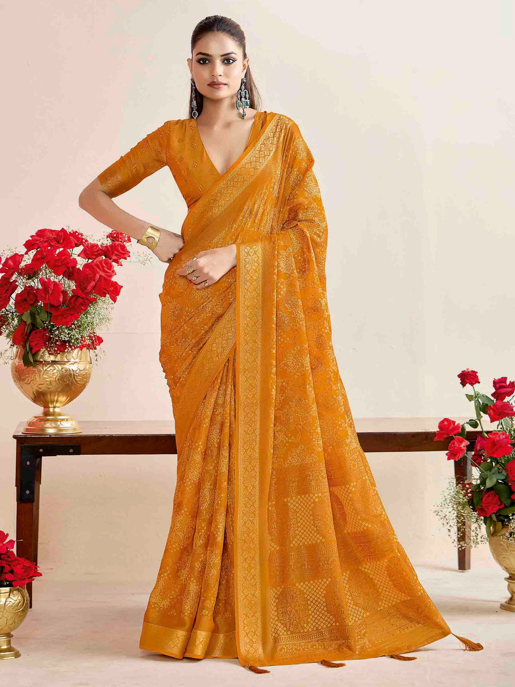 Rani Art Silk Printed Saree