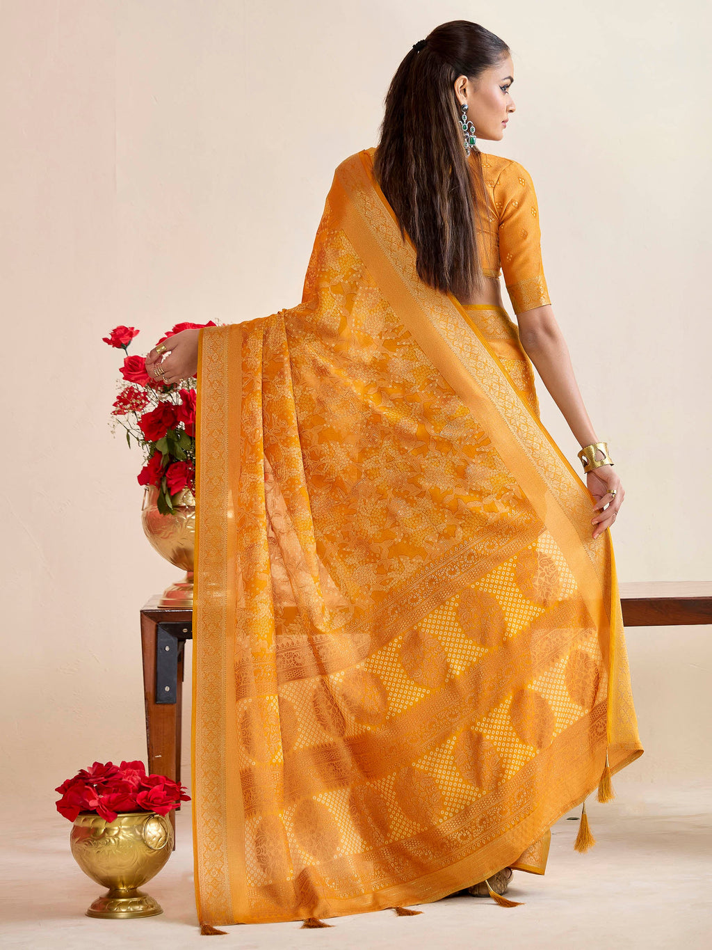 Rani Art Silk Printed Saree