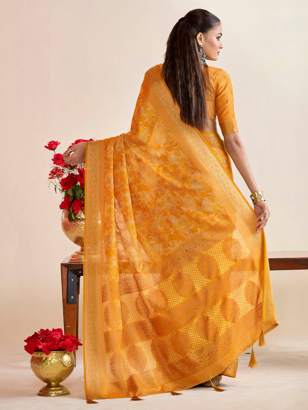 Rani Art Silk Printed Saree