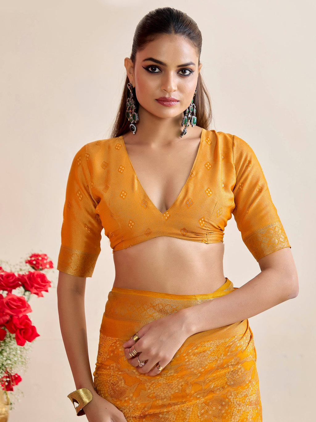 Rani Art Silk Printed Saree