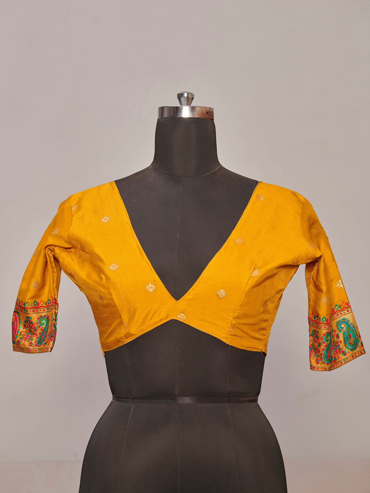 Yellow Pashmina Printed Saree