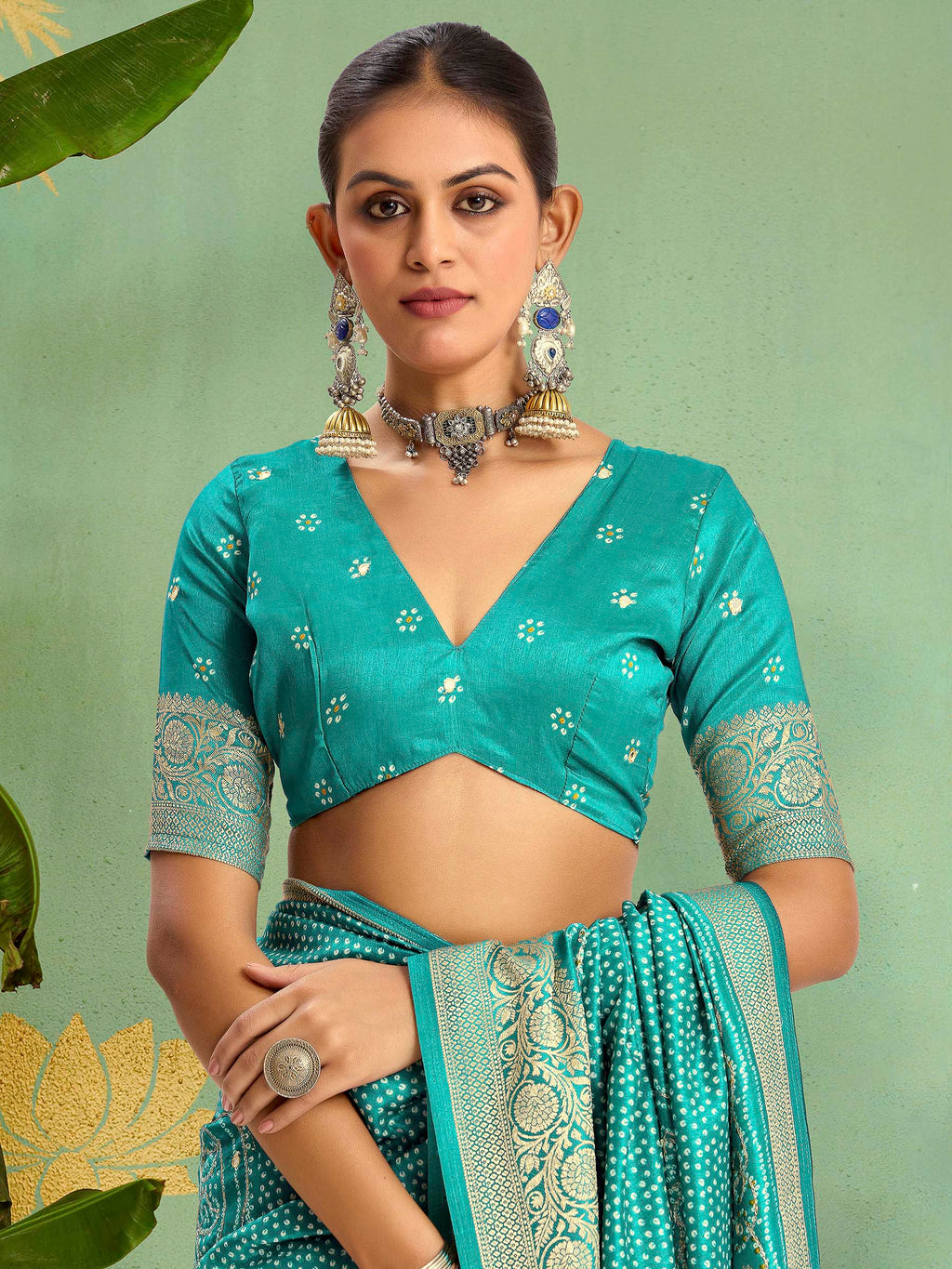 Firozee Art Silk Printed Saree