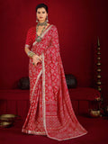 Rani Dola Silk Printed Saree