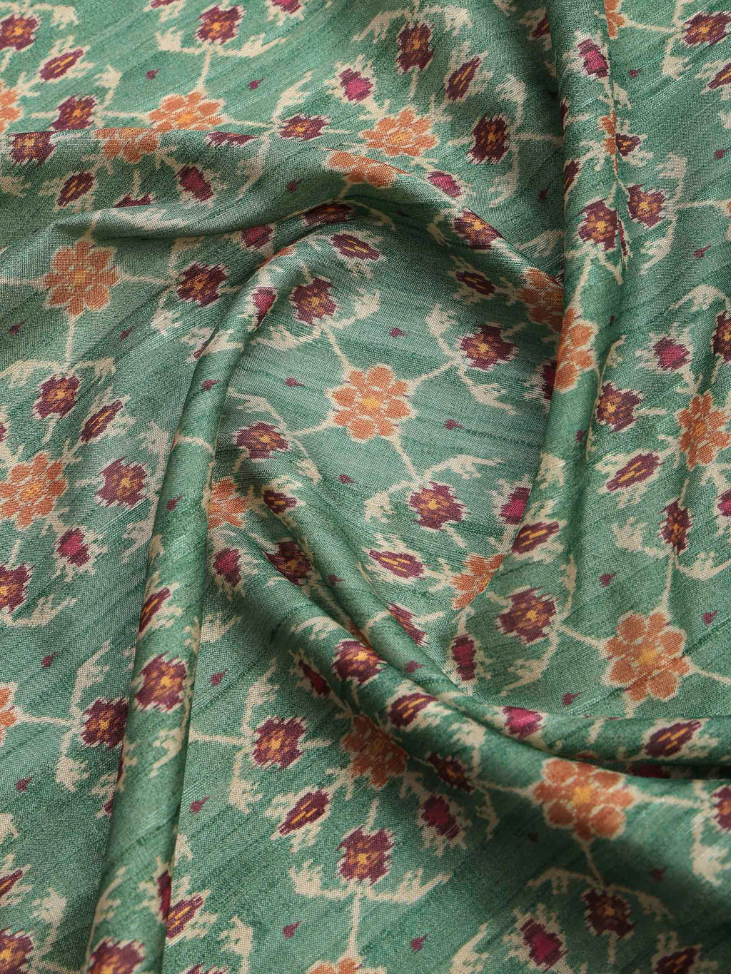Green Art Silk Printed Sarees
