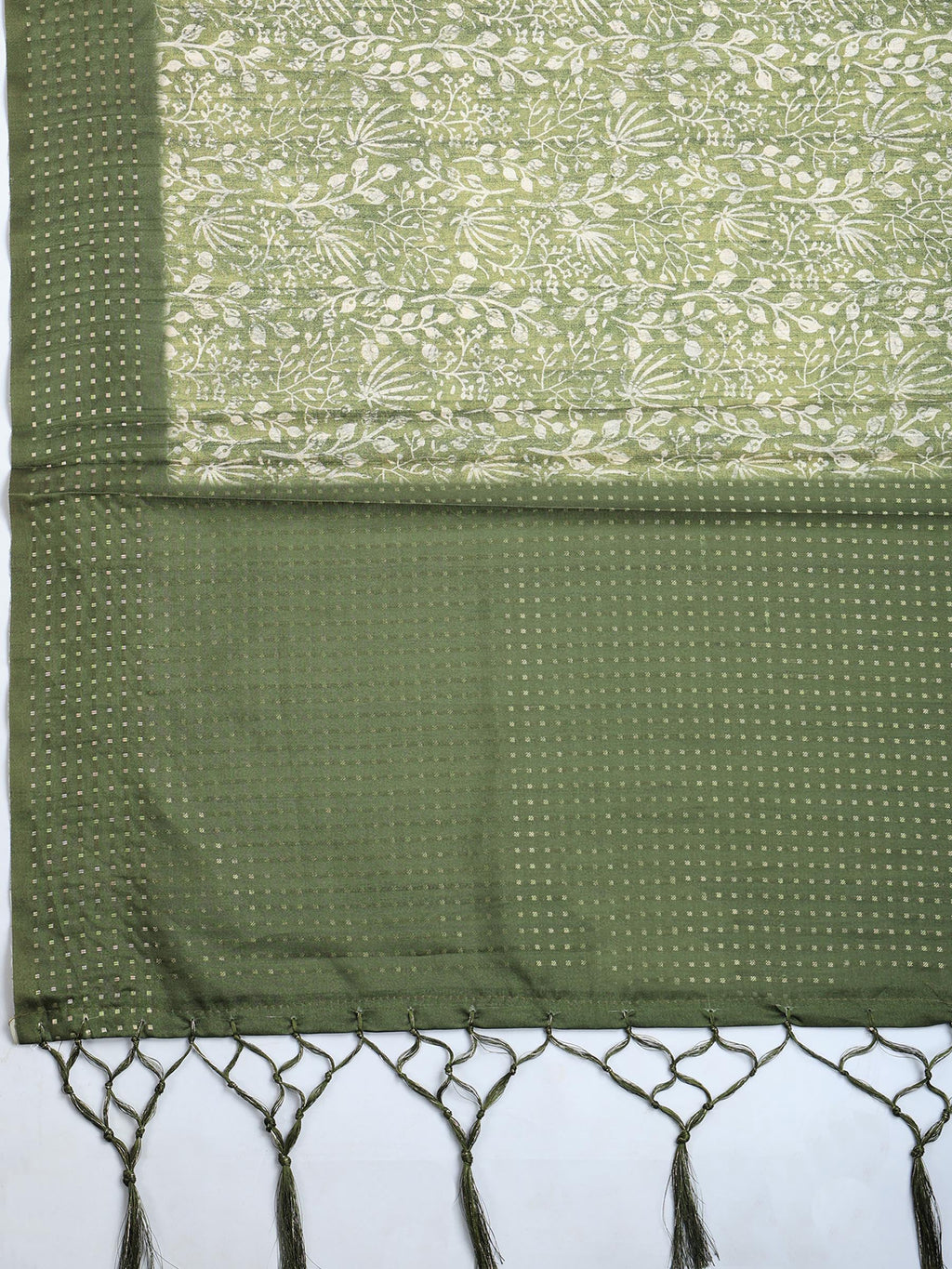 Green Art Silk Printed Saree