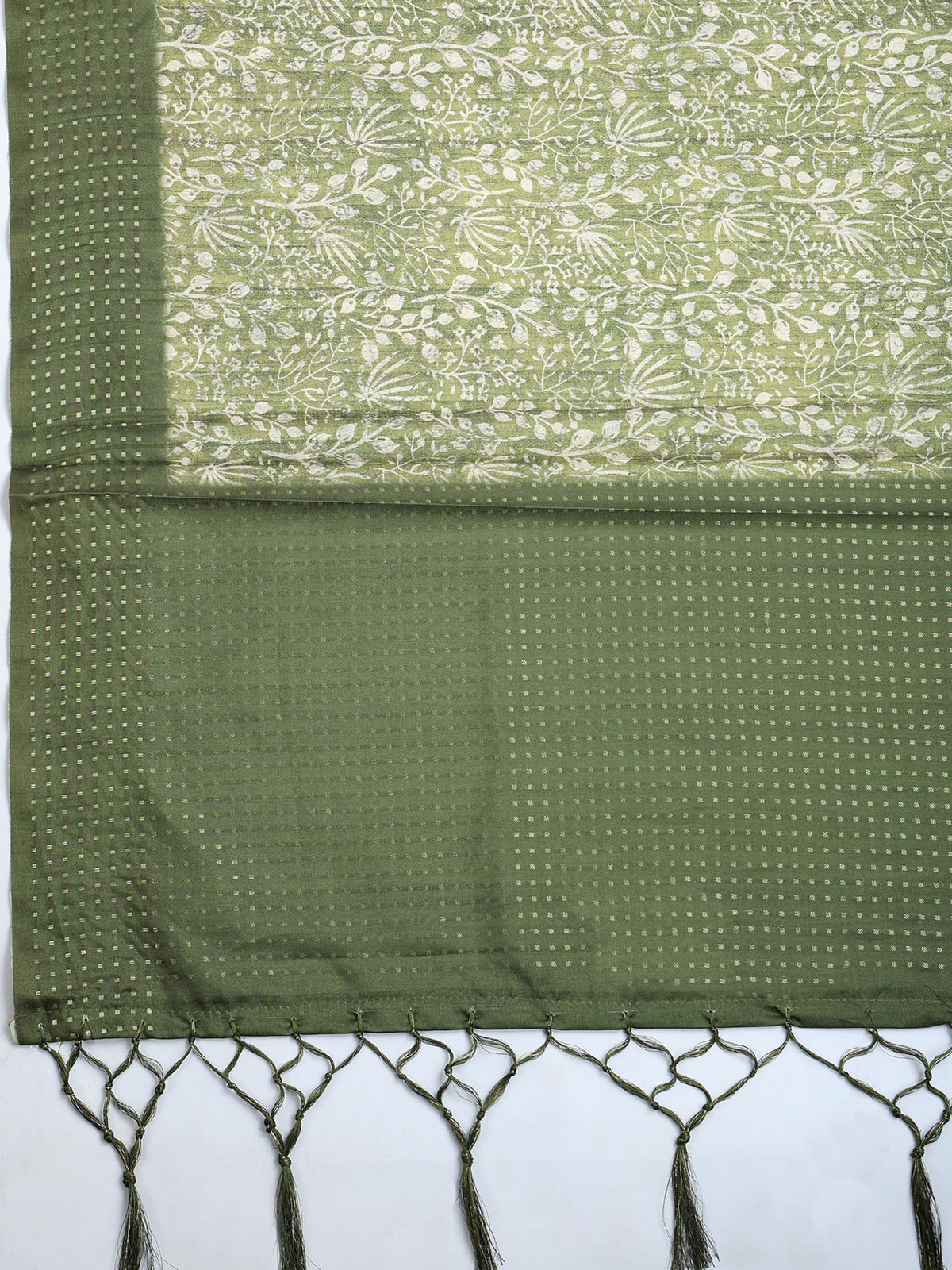 Green Art Silk Printed Saree