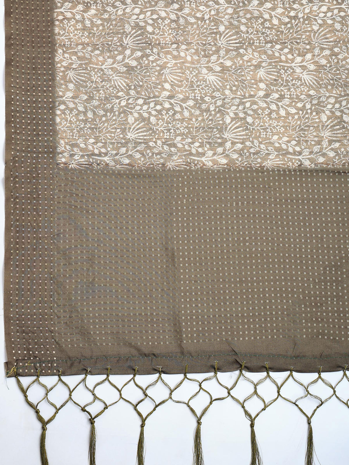 Mehndi Art Silk Printed Saree