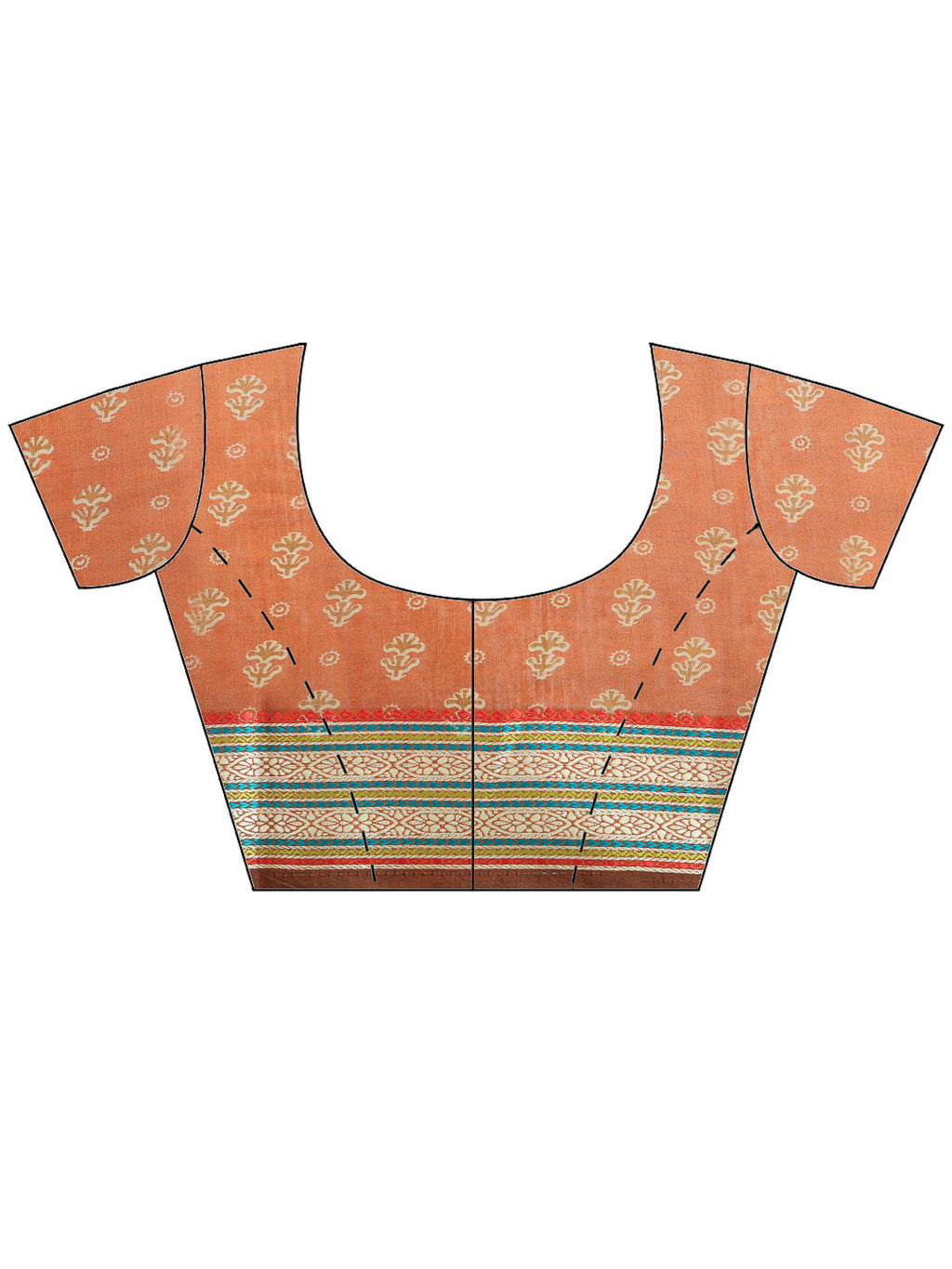 Mustard Cotton Blend Printed Saree