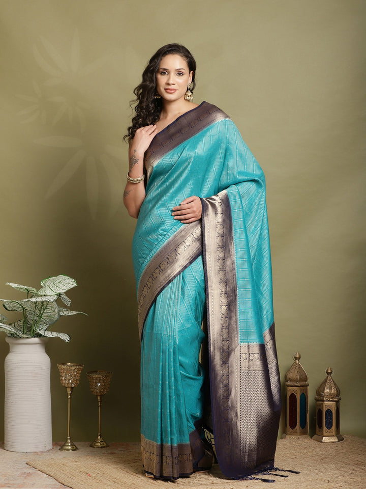 Plain Crepe Saree