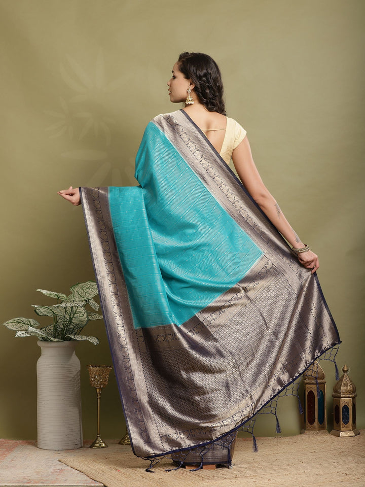 Plain Crepe Saree