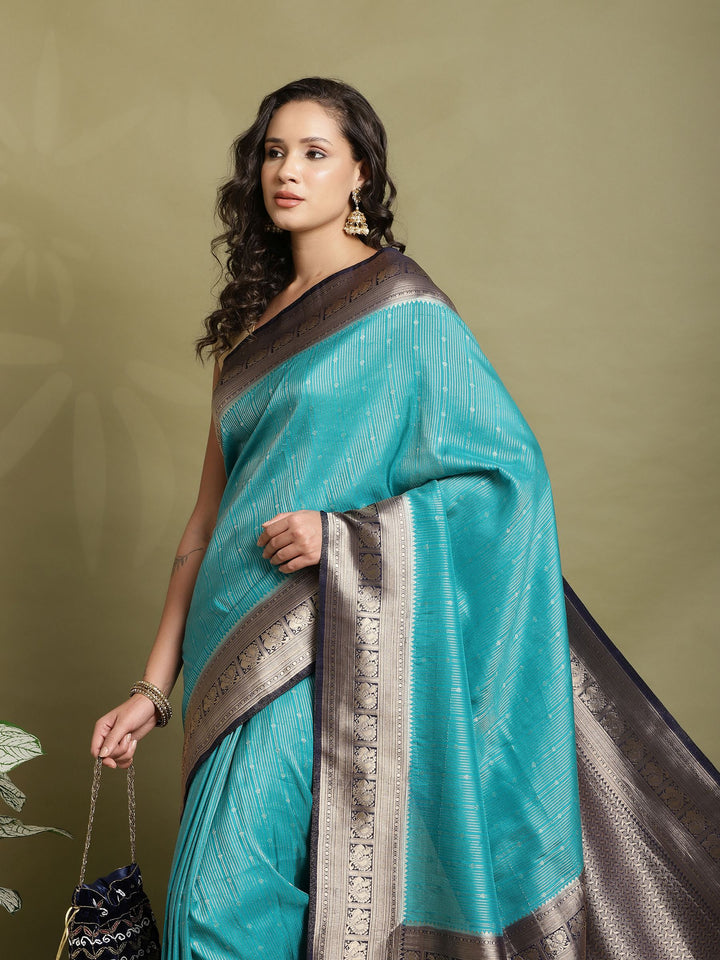 Plain Crepe Saree