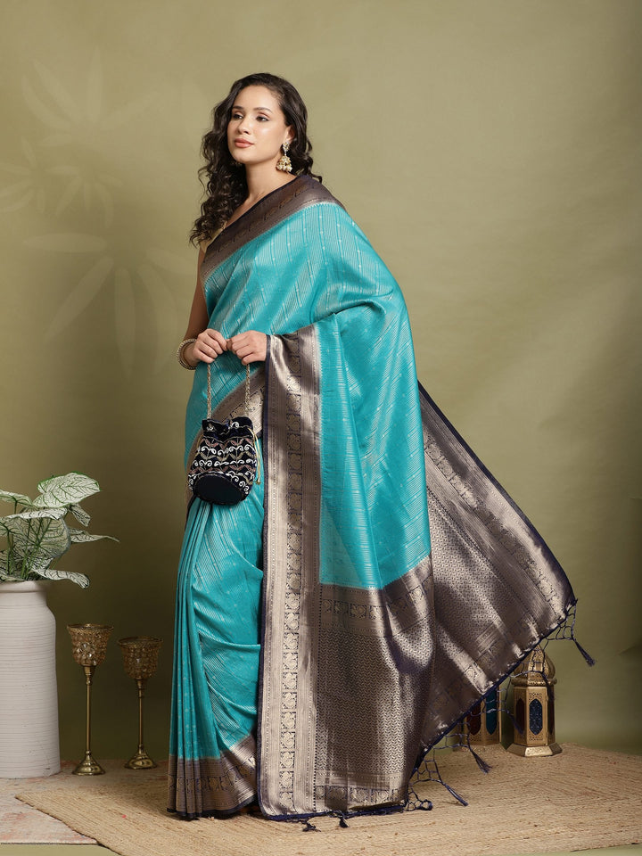 Plain Crepe Saree