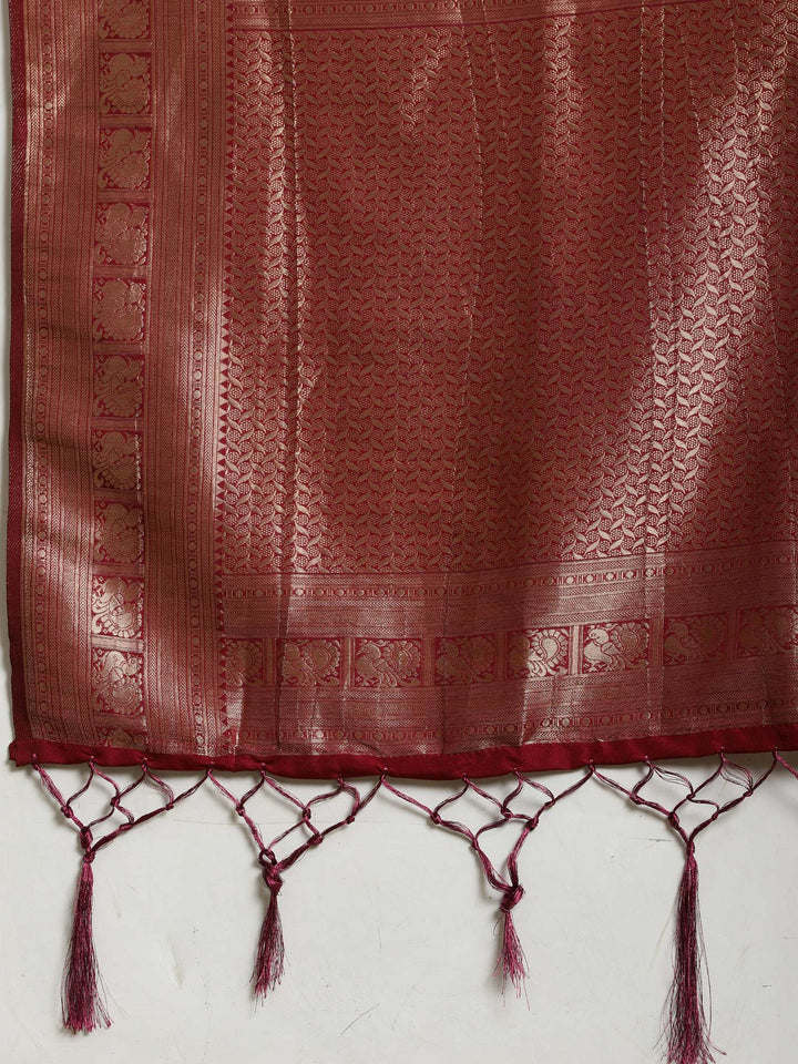 Plain Crepe Saree