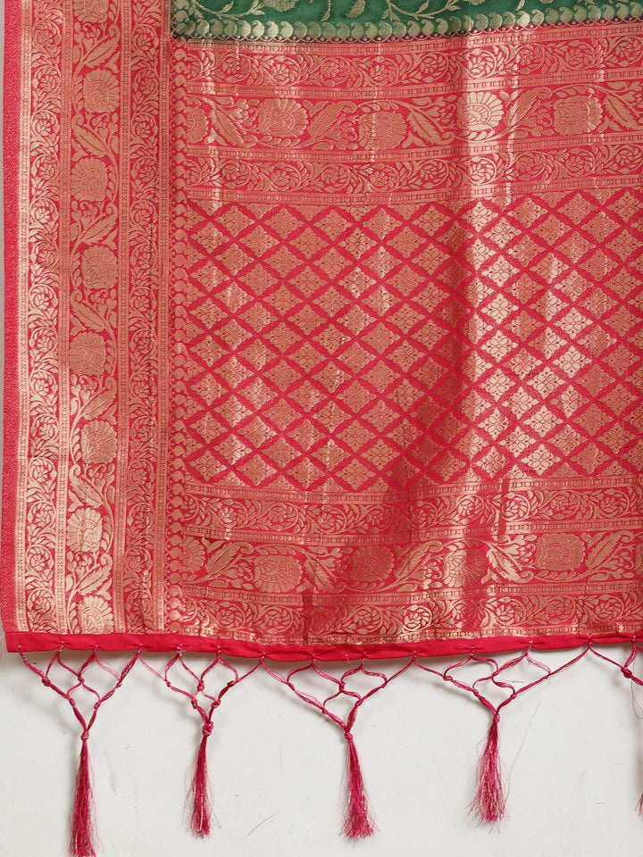Plain Crepe Saree