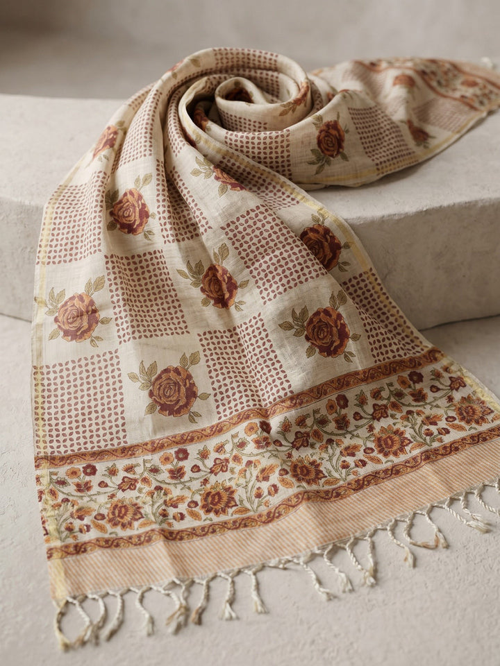 Printed Cotton Blend Kurta With Pant