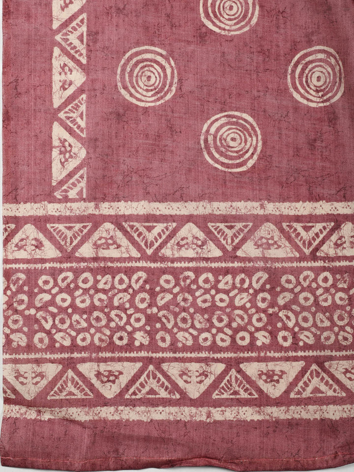 Embroidered Chanderi Unstitched Suit Piece With Dupatta