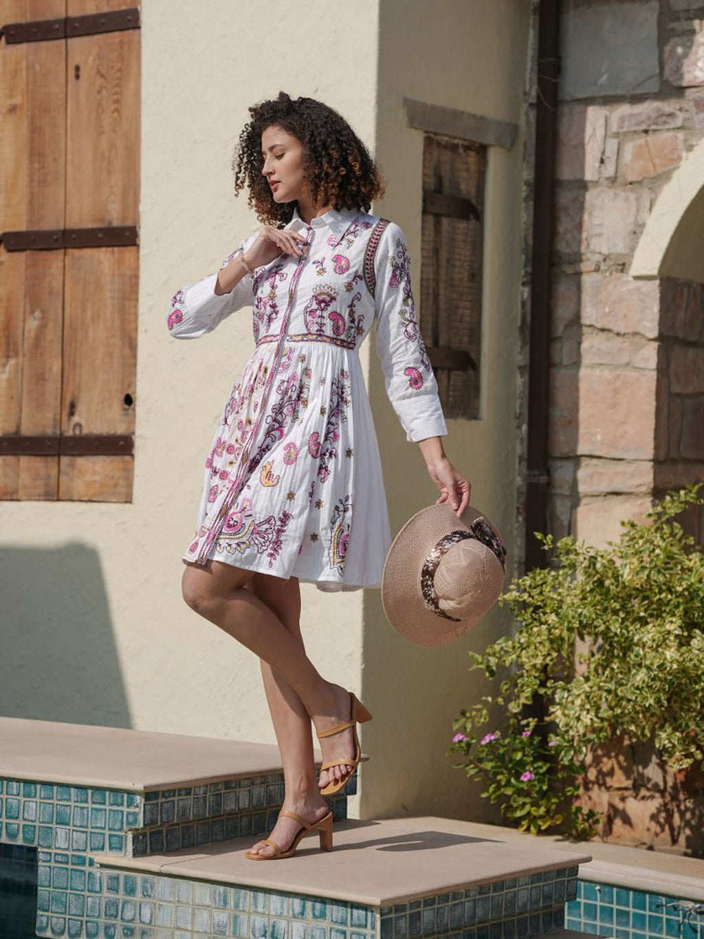 Floral Printed Cotton Dress