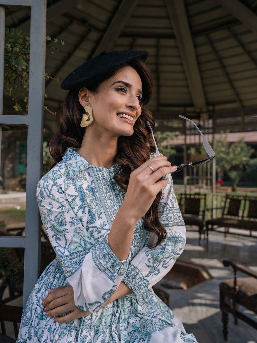 Floral Printed Cotton Dress