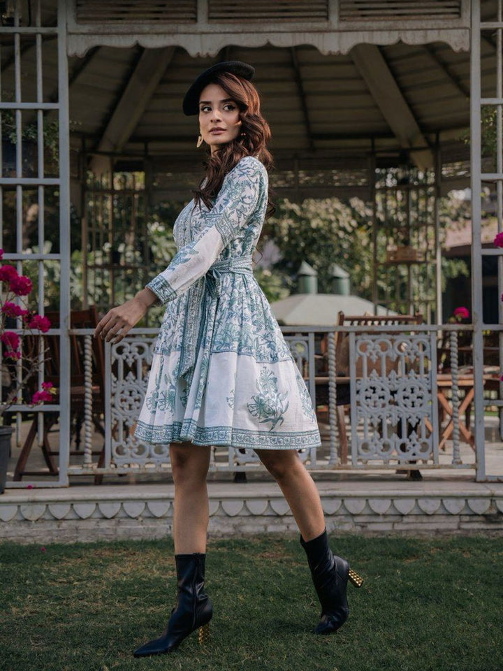 Floral Printed Cotton Dress