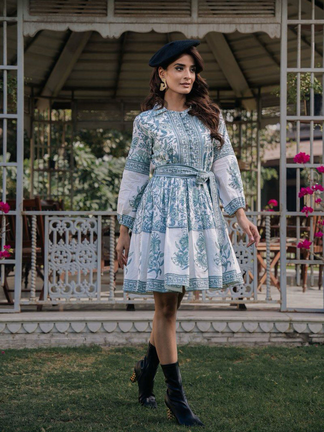Floral Printed Cotton Dress