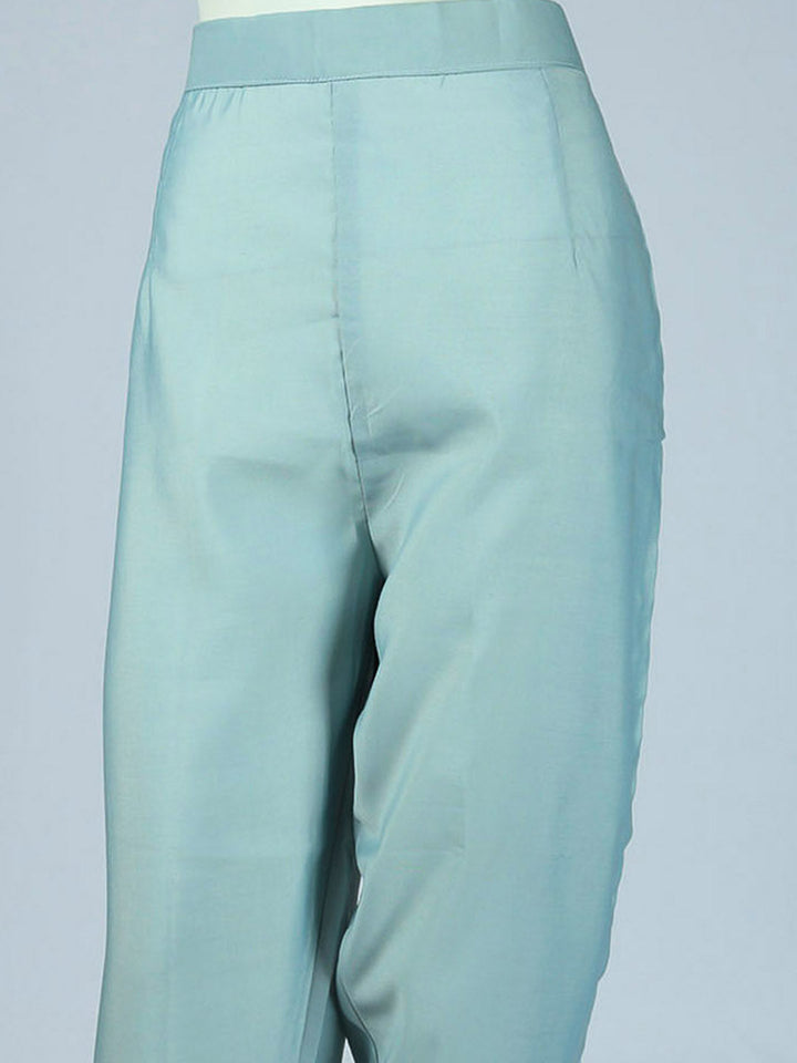 Printed Cotton Blend Kurta With Pant &amp; Dupatta