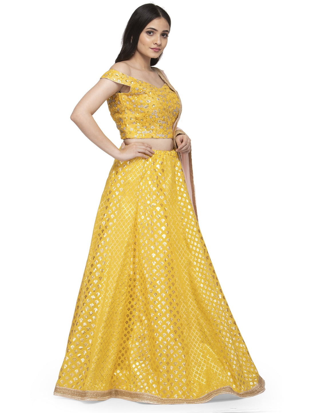 MBZ Meena Bazaar-Pink Cotton Chanderi Laacha