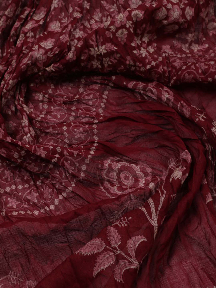 Printed Cotton Unstitched Suit Piece With Dupatta