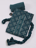Printed Cotton Unstitched Suit Piece With Dupatta